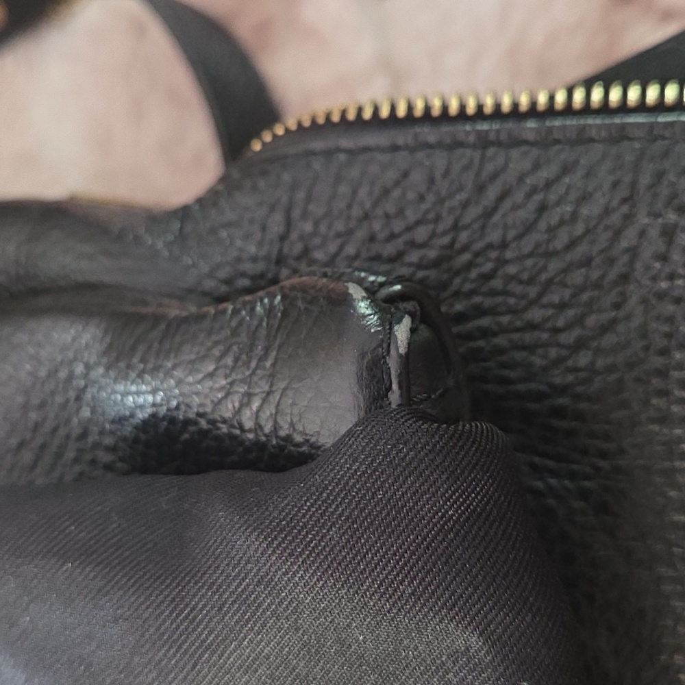 Vera Pelle Black Italian Leather small backpack. Excellent Used Condition. - Picture 11 of 12